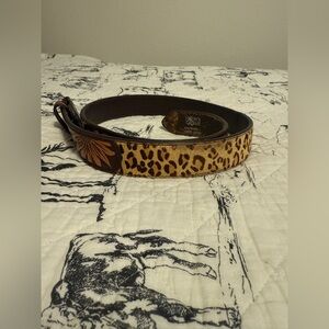Leopard and Floral Belt